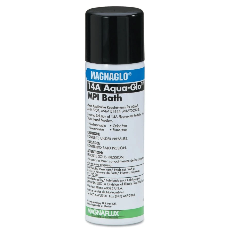 [387-01-1725-78] Magnaflux 14A Aqua-Glo Fluorescent Magnetic Particle Bath - Aerosol 12 oz (Case of 12)