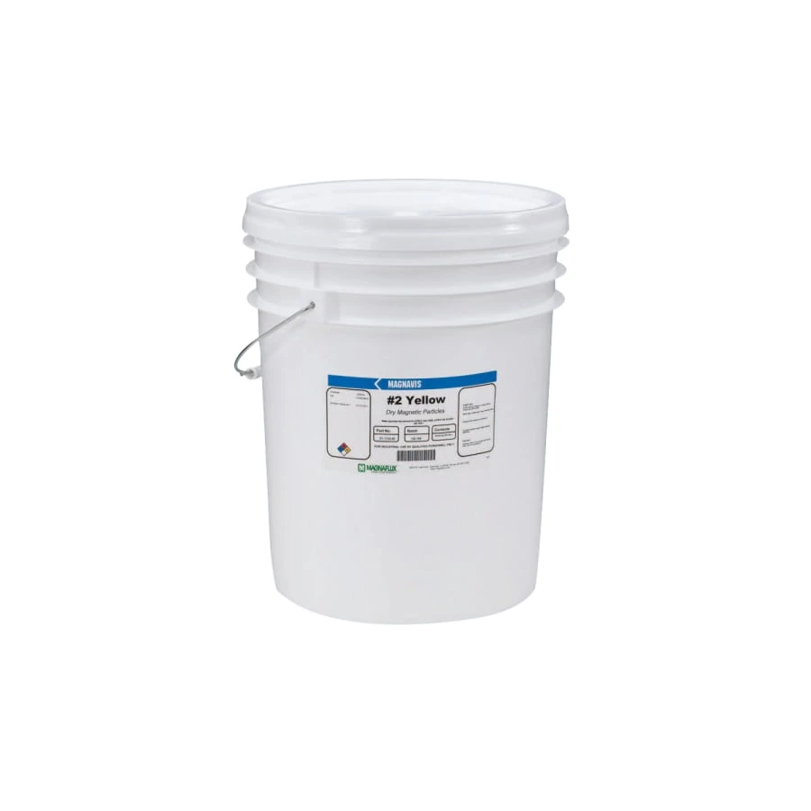 [387-01-1732-69] Magnaflux Magnavis #2 Yellow Dry Method Magnetic Particle Powder (10 LB Pail)