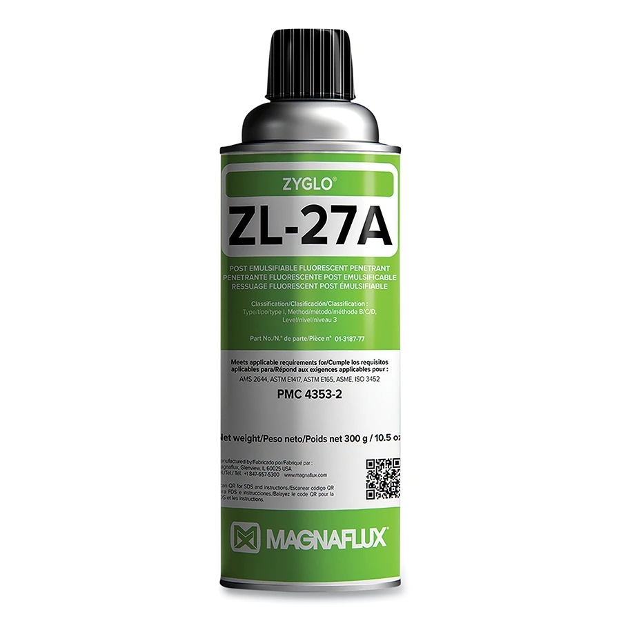 [387-01-3187-78] Magnaflux Zyglo ZL-27A Fluorescent Penetrant - Aerosol 16 oz (Case of 12)