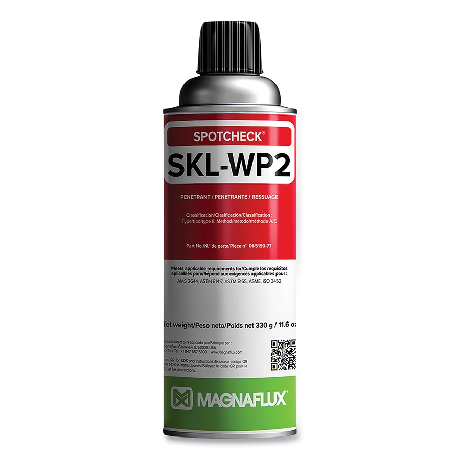 [387-01-5190-78] Magnaflux Spotcheck SKL-WP2 Visible Dye Penetrant - Aerosol 16 oz (Case of 12)